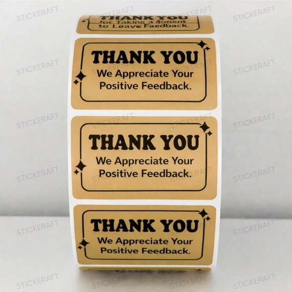 STICKERAFT Other - Thank You Stickers – Positive Feedback Labels for Poshmark Sellers NEW